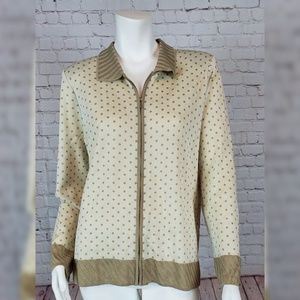 Ming Wang Zipped Cardigan Size Large